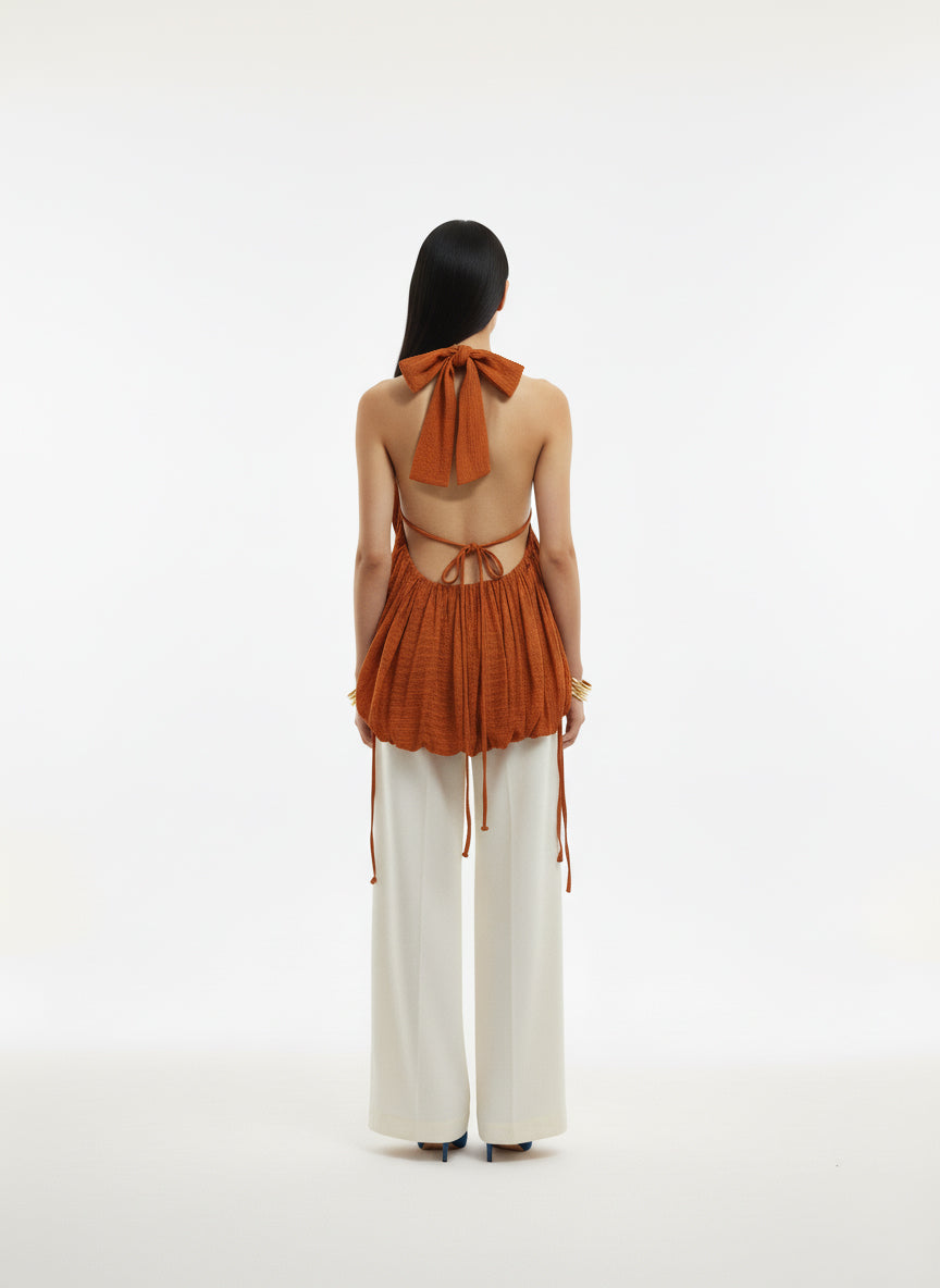 Balloon Top in Terra Cotta