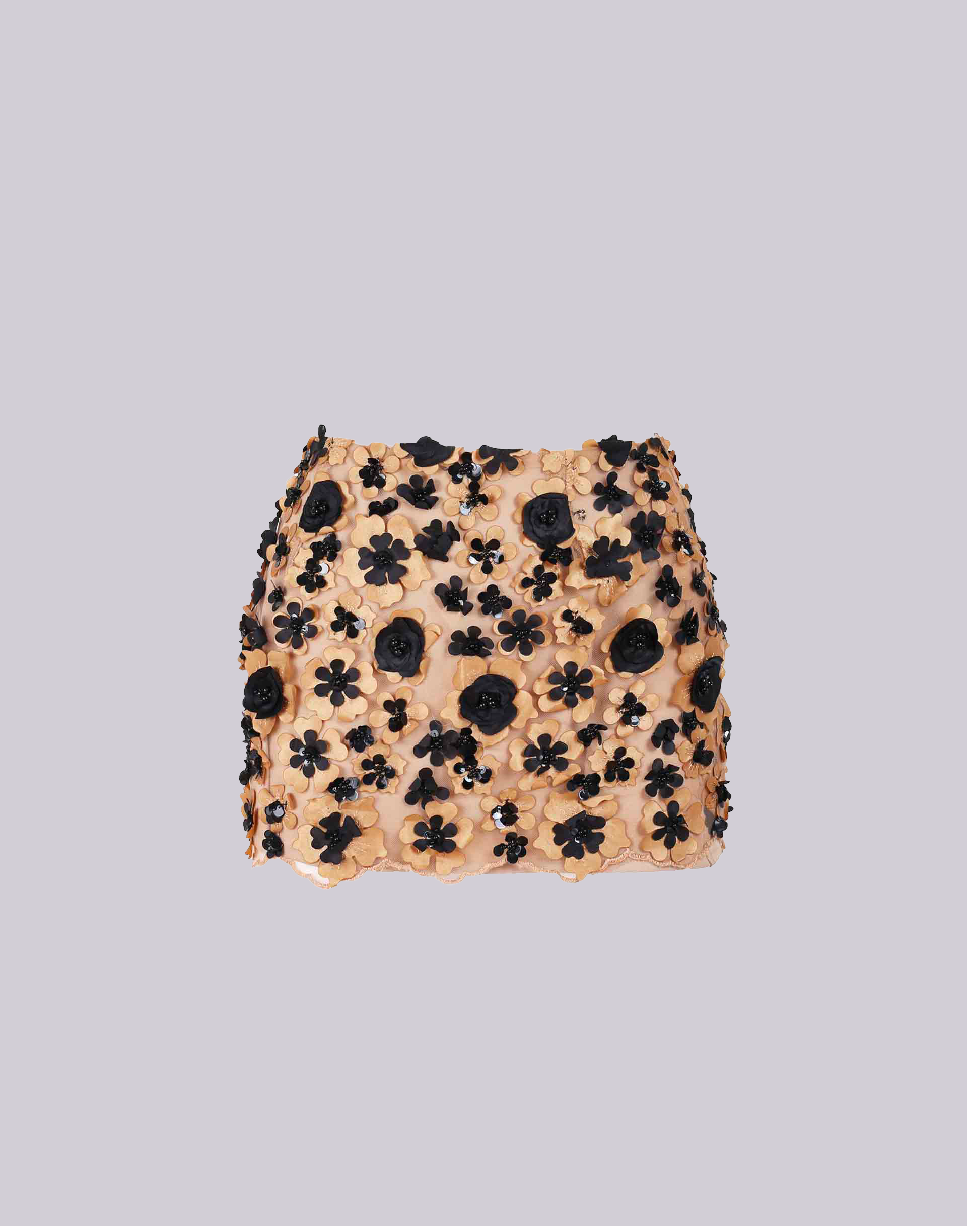 'Khadi' Embroidered Mini Skirt