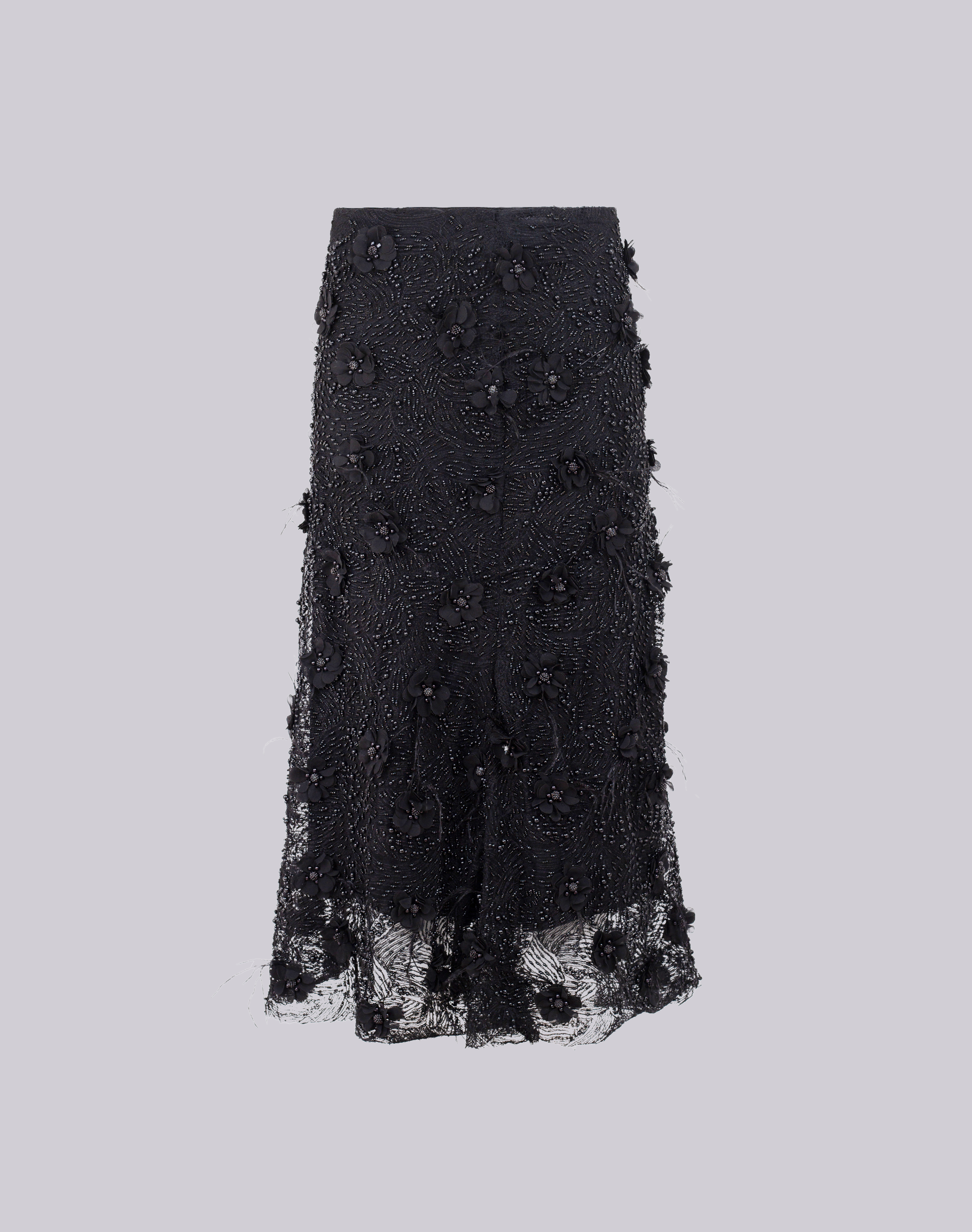 Beaded Trapeze Skirt