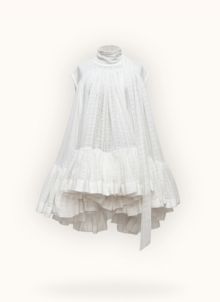 Oceane White Cotton Dress