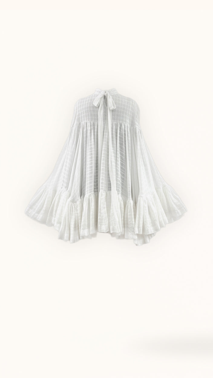 Oceane Salmon Cotton Dress